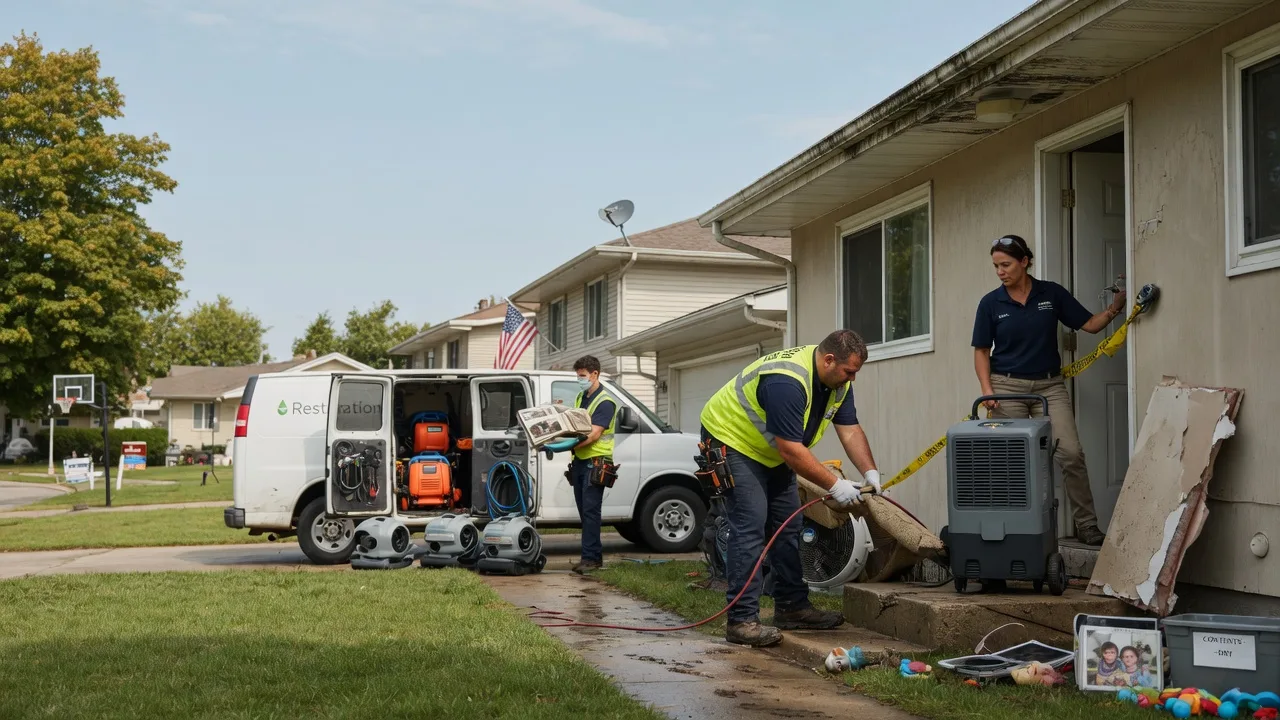 Water Damage Restoration in Manilla, IN near me